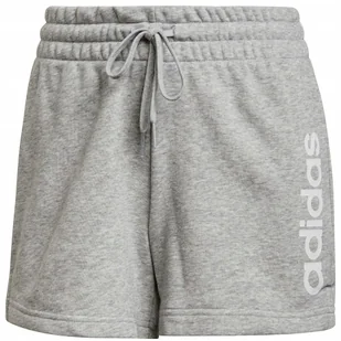 Spodenki damskie adidas W Lin Ft Sho szare H07874 L - Spodenki damskie - miniaturka - grafika 1
