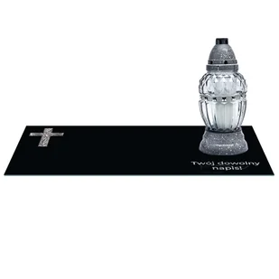 SZKLANA PODSTAWKA POD ZNICZE 60x20cm Z TWOIM DOWOLNYM NAPISEM 16 wzorów - Lampiony i znicze SZKLANA PODSTAWKA POD ZNICZE 60x20cm Z TWOIM DOWOLNYM NAPISEM 16 wzorów - Lampiony i znicze - miniaturka - grafika 1