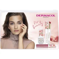 Zestawy kosmetyków damskich - Dermacol Imperial Rose Zestaw matowa pomadka Imperial Rose 1,6 g 04 + lakier do paznokci Imperial Rose 11 ml 1 + olejek do ust Imperial Rose 7,5 ml 2 + torebka - miniaturka - grafika 1