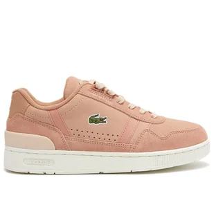 Buty Lacoste T-Clip Leather Trainers 744SFA0071-BW7 - brązowe - Buty sportowe damskie - miniaturka - grafika 2