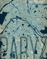 Plakaty - Plakat NICE WALL Paryż, Artystyczna mapa 40x50 cm - miniaturka - grafika 1