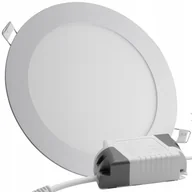 Lampy sufitowe - Panel plafon Led podtynkowy okrągły 12W Neutralna - miniaturka - grafika 1