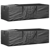 Pokrowce na meble ogrodowe - Torby do przechowywania choinki, 2 szt., czarne, polietylen Lumarko! - miniaturka - grafika 1