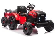 Pojazdy elektryczne dla dzieci - Traktor Na Akumulator CH9959B Z Przyczepą Czerwony 24V EDUKAMP - miniaturka - grafika 1
