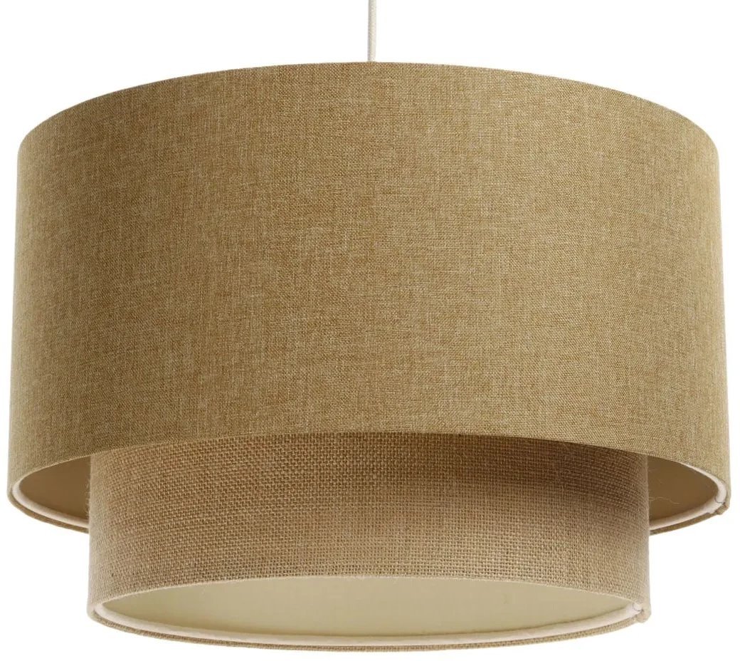 Lampa wisząca ERUTAN DOUBLE 50 żółta/beżowa BPS KONCEPT