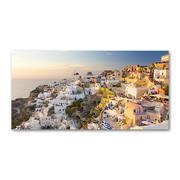 Obrazy i zdjęcia na płótnie - Foto obraz szklany Santorini Grecja - miniaturka - grafika 1