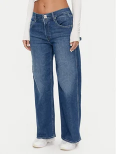 Replay Jeansy WA526 .000.773 761 Granatowy Wide Leg - Spodnie damskie - miniaturka - grafika 1
