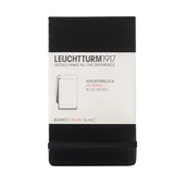 Notesy i bloczki - Leuchtturm, Notes reporterski, 188 stron, gładki, czarny - miniaturka - grafika 1