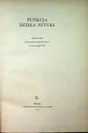 Książki o kulturze i sztuce - Funkcja dzieła sztuki - miniaturka - grafika 1