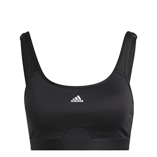 Biustonosze - adidas Kobiety Solidne wsparcie sportowe stanik, Black, XL - grafika 1