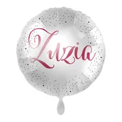 Balony i akcesoria - Balon imienny foliowy Zuzia okrągły pakowany 43 cm - miniaturka - grafika 1