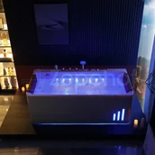 Wanny z hydromasażem - Zepehof Wanna z hydromasażem EB-414 prostokątna 170cmx75cmx62cm z podgrzewaczem+pilot EB-414 - miniaturka - grafika 1