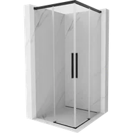 Kabiny prysznicowe - Mexen Rox Duo kabina prysznicowa rozsuwana 90 x 90 cm, transparent, czarna - 8C2D-090-090-70-00 - miniaturka - grafika 1