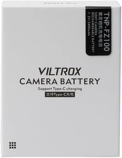 Akumulator Viltrox zamiennik Sony NP-FZ100 z USB-C/Sony NP-FZ100 - Raty - Ładowarki do aparatów dedykowane - miniaturka - grafika 1