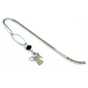 Zakładki do książek - ANIOŁ PO ZMROKU- Zakładka ze srebrnym aniołem - miniaturka - grafika 1