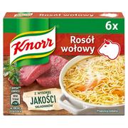 Buliony i przyprawy w kostkach - Knorr Rosół wołowy 6 x 10 g - miniaturka - grafika 1