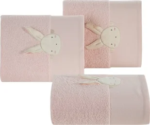 Eurofirany RĘCZNIK DZIECIĘCY BABY57 50 X 90 CM RÓŻOWY - Okrycia kąpielowe dla dzieci - miniaturka - grafika 1
