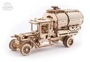 UGEARS samochód ciężarowy ze zbiornikiem, mechaniczny model drewniany 3D zestaw montażowy - Puzzle - miniaturka - grafika 2