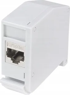 LogiLink LogiLink Hutschienenadapter m.Cat.6A-Kupplung,2xRJ45-Buchse - Kable komputerowe i do monitorów - miniaturka - grafika 1