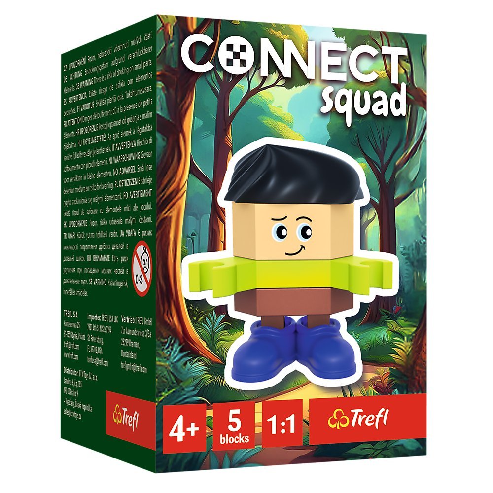 Trefl, Klocki Connect, Squad, Figurki, Luck