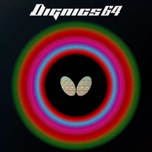 Pokrycie Butterfly  Dignics 64  Czarny, 2,1 mm - Tenis stołowy - miniaturka - grafika 1