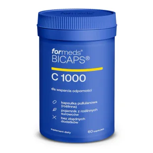 FORMEDS BICAPS WITAMINA C 1000 60 KAPSUŁEK - Witaminy i minerały - miniaturka - grafika 1