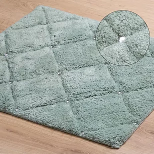 Dywan Bawełniany 60 x 90 Chic 2 Miętowy - Dywaniki łazienkowe - miniaturka - grafika 2