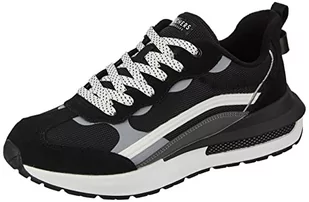 Skechers Damskie trampki halos, czarne, 8 UK - Trampki damskie - miniaturka - grafika 1