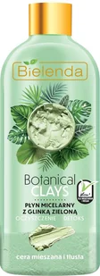 Bielenda Bielenda Botanical Clays Wegański Płyn Micelarny Z Glinką Zieloną Oczyszczenie, Detoks Cera Mieszana I Tłusta 500ml - Płyny micelarne - miniaturka - grafika 2