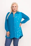 Koszule damskie - Turkusowa Koszula CENTERIA - Tono - miniaturka - grafika 1