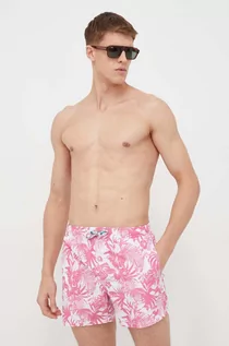 Stroje kąpielowe - Pepe Jeans szorty kąpielowe kolor różowy - grafika 1