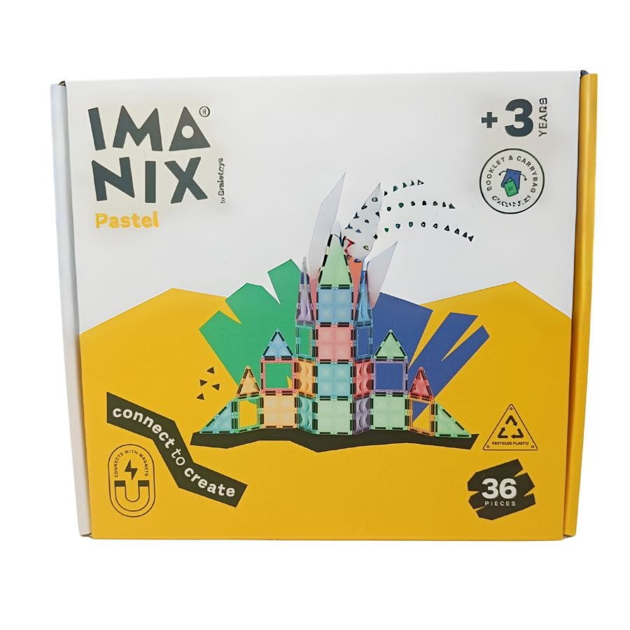 Imanix klocki magnetyczne PASTEL 36 elem.