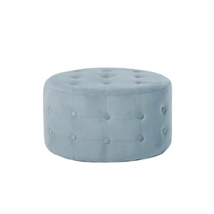 Beliani Puf welurowy 55 cm szary TAMPA - Taborety i hokery - miniaturka - grafika 1