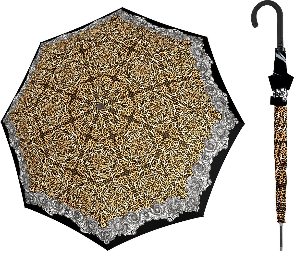 Parasol długi Doppler Fiber Flex Imperial Satin - Leopardo