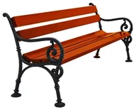 Ławki ogrodowe - Drewniana Ławka Ogrodowa 180 Cm S6-P00 - miniaturka - grafika 1