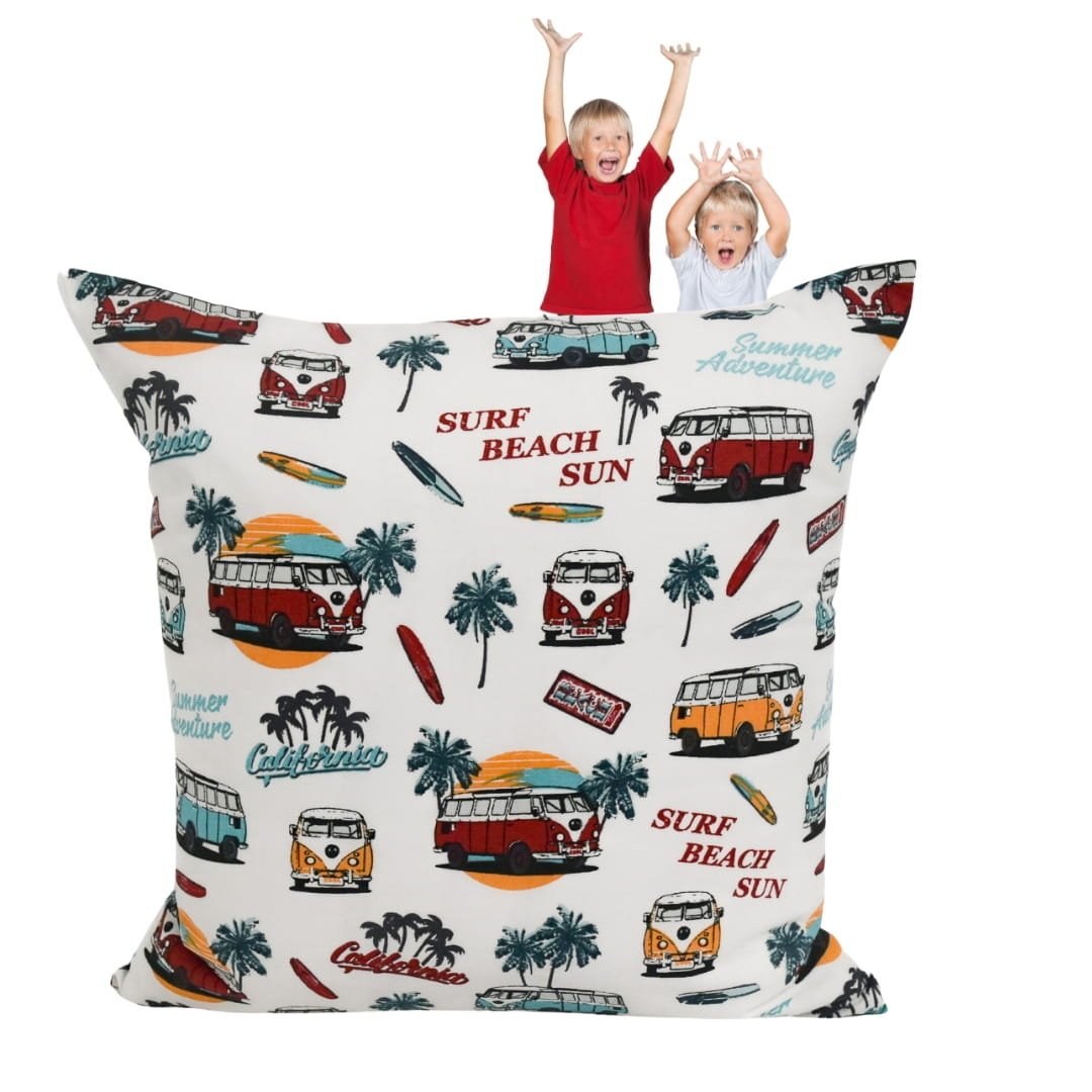 Poszewka Dziecięca 40x40 Bawełniana JAŚ Volkswagen Ogórki