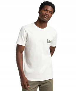 T-shirt Lee MEDIUM WOBBLY TEE 112364535 Ecru L - Koszulki męskie - miniaturka - grafika 1