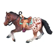 Figurki dla dzieci - Bullyland 62668 figurka do gier, Appaloosa ogiera, ok. 16,5 cm - miniaturka - grafika 1