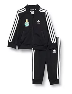 Odzież sportowa dziecięca - adidas Unisex Baby SST Set Tracksuit, czarny, 6-9 miesi?cy - grafika 1