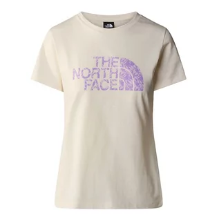 Koszulki sportowe damskie - Koszulka The North Face Easy 0A87N6YFO1 - beżowa - grafika 1