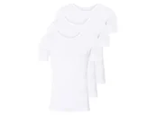 Piżamy męskie - LIVERGY® Podkoszulki męskie termoaktywne, 3 sztuki (Dekolt okrągły, 5/M, Biały) - miniaturka - grafika 1