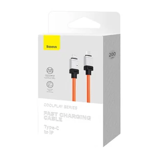 Kabel szybko ładujący Baseus USB-C do Lightning CoolPlay Series 20W 2m (pomarańczowy) - Kable - miniaturka - grafika 8