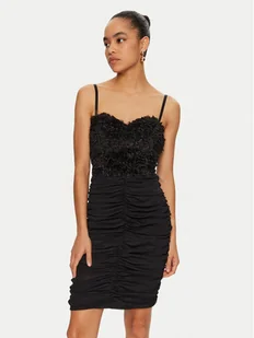 Rinascimento Sukienka koktajlowa CFC0121268003 Czarny Slim Fit - Sukienki - miniaturka - grafika 1