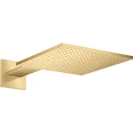Deszczownice - Axor ShowerSolutions deszczownica 30 cm kwadratowa z ramieniem ściennym złoty optyczny szczotkowany 35318250 - miniaturka - grafika 1