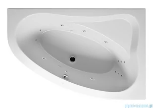 Riho Lyra wanna asymetryczna 153,5x100,5cm z hydromasażem FLOW lewa BA68005F1GF1009 - Wanny z hydromasażem - miniaturka - grafika 1