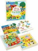 Puzzle - Vilac Drewniany zestaw zabawnych gier ze zwierzątkami 4w1 - miniaturka - grafika 1