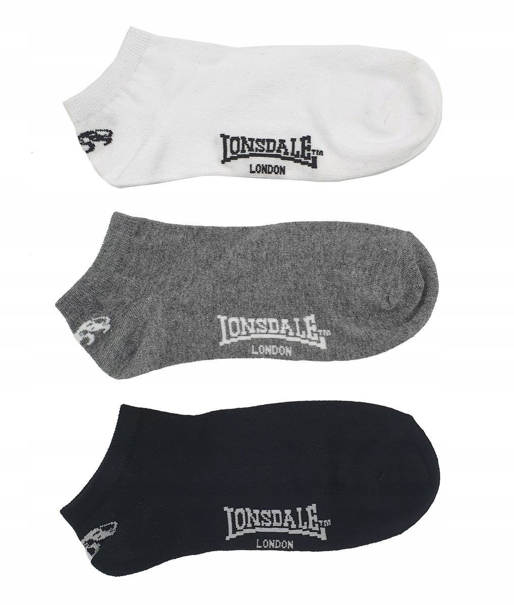 Skarpetki stopki Lonsdale 3-pak 3 r. 36-39