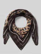 Apaszki i szaliki damskie - Chusta z czystej wiskozy ze zwierzęcym nadrukiem na całej powierzchni - miniaturka - grafika 1