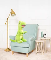 Maskotki i pluszaki - DUŻY WIELKI DINOZAUR HARRY PLUSZOWY PRZYTULANKA MIŚ 90CM ZIELONY - miniaturka - grafika 1