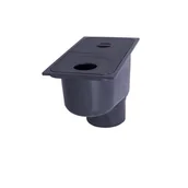 Rynny i akcesoria - Studzienka rynny czarny 30 x 16 x 21 ø75, 90, 100, 110 mm MAXPOL - miniaturka - grafika 1